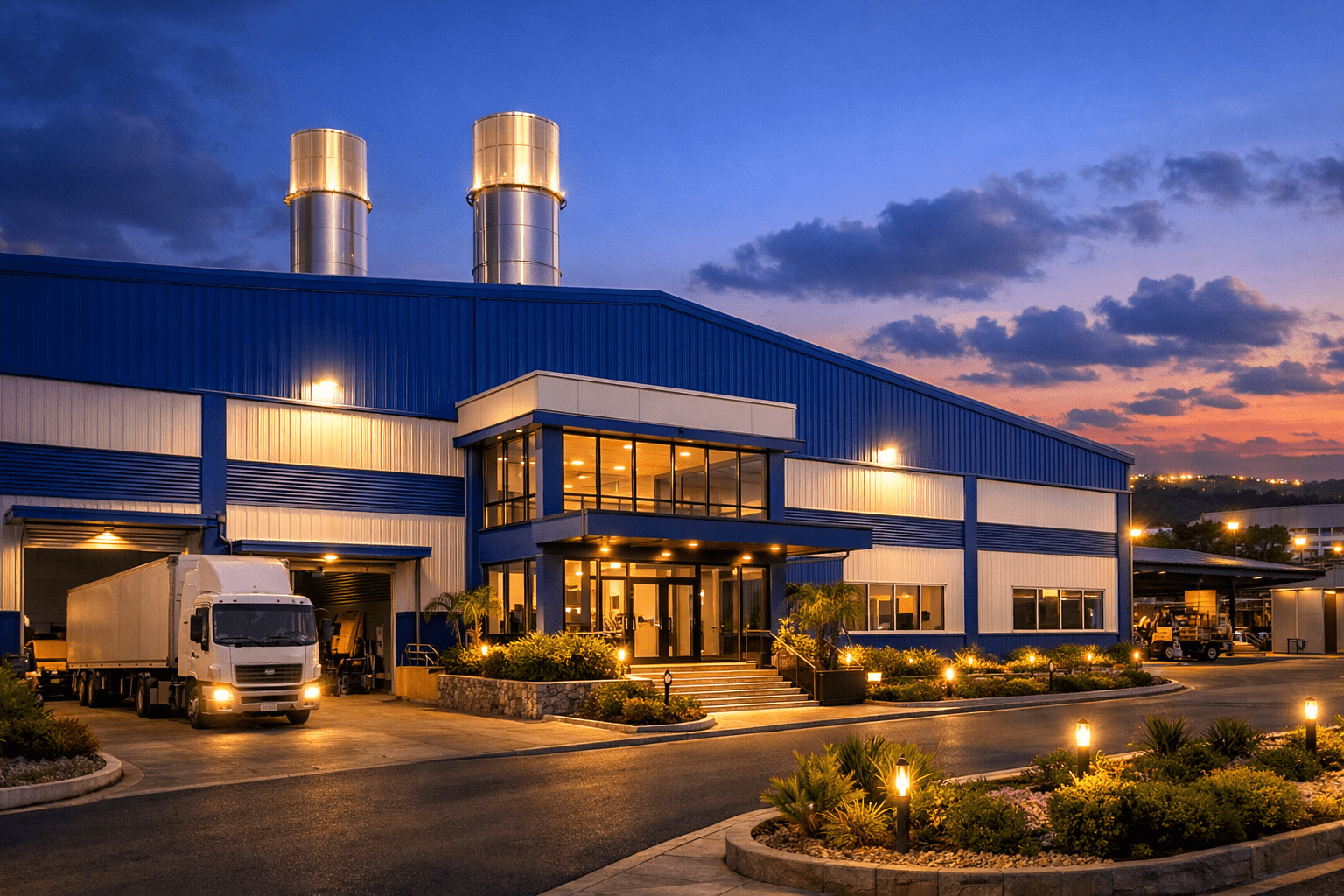 Food processing plant building design by industrial architects