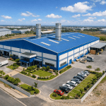 Industrial PEB steel structure building designed by Architects Consortium in Mohali
