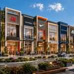 Multi-storey market complex with shops and office spaces